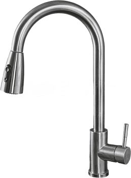 Смеситель для кухни РМС  SUS124-017F-2  врезной, однорычажн. Нерж. сталь