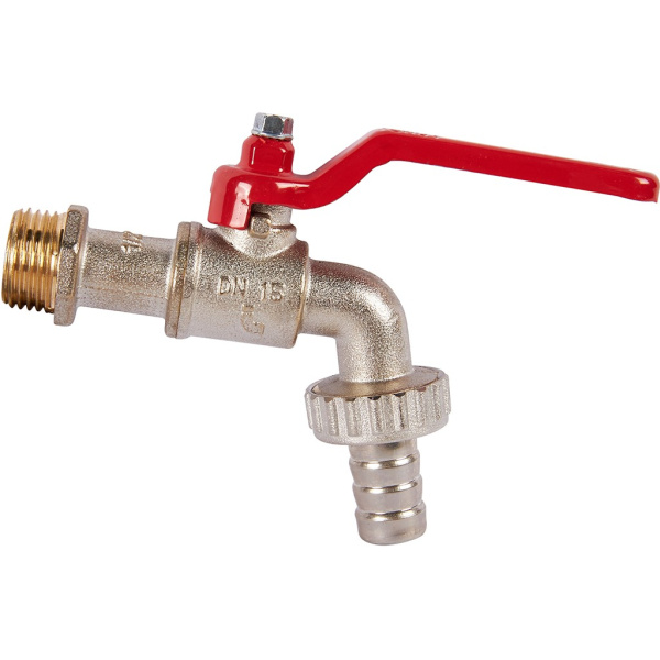 Кран водоразборный , со штуцером 1/2 ручка рычаг