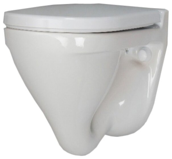 Унитаз подвесной SANITA LUXE Аттика Люкс горизонтальный выпуск, сиденье дюропласт  