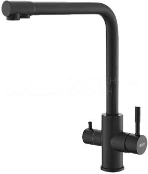 Смеситель для кухни ESKO  К24 B   с подключением к фильтру, черный 