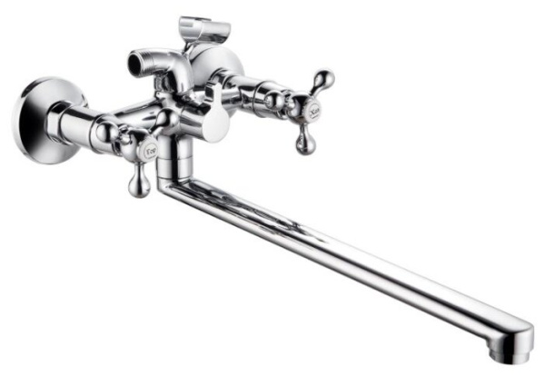 Смеситель для ванны GROSS AQUA Yota 7088039C-35L(F),  однорычажн. хром