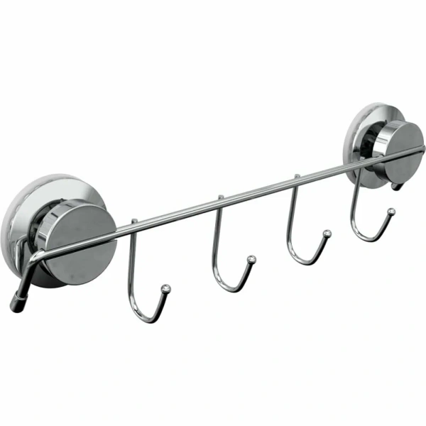 Держатель для полотенца FORA "ATLANT" 30 см с 4 -мя крючками на присоске А004