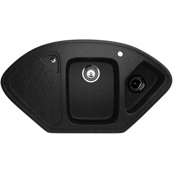 Мойка врезная  GRANMILL прямоугольная №37 черная 1060*217*575мм 