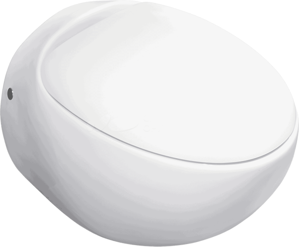 Унитаз подвесной SANITA LUXE Ringo горизонтальный выпуск, сиденье дюропласт белый 