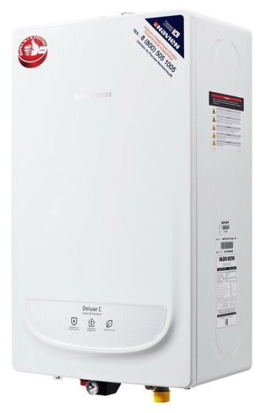 Котел газовый настенный NAVIEN DELUXE-С COAXIAL-24К, 24кВт,  двухконтурный, закрытая камера сгорания — купить котлы отопления в Кургане, цены в интернет-магазине «АкваТехника»