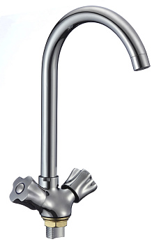 Смеситель для кухни РМС  SL116-274F  врезной, двухвентильный, хром