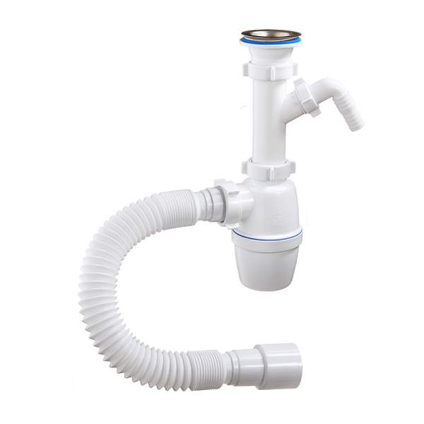 Сифон для раковины ОРИО А-40059 1/2х40 с гофрой и отводом ан. С0310 