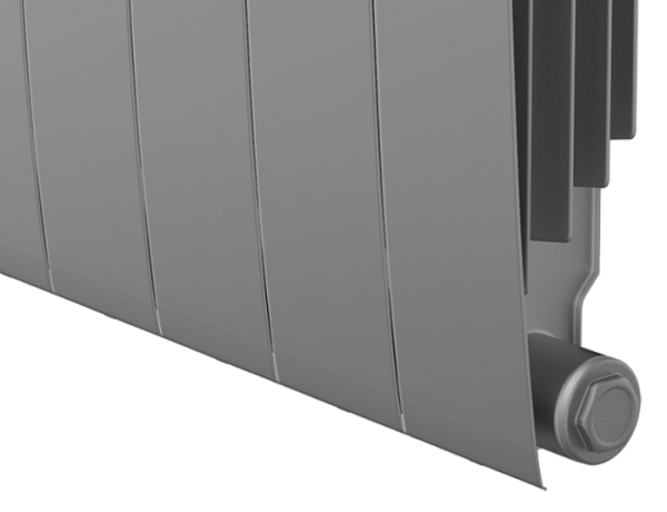 Радиатор Биметаллический ROYAL Thermo Biliner 12 секций, 500мм/87мм, 160Вт, Silver Satin (серый) — купить в Кургане, цены в интернет-магазине «АкваТехника»