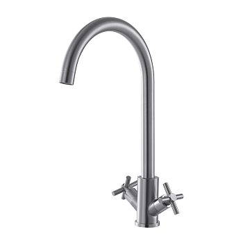 Смеситель для кухни FASHUN  А54028   двухвентильный,сатин 