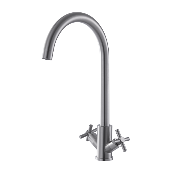 Смеситель для кухни FASHUN  А54028   двухвентильный,сатин 