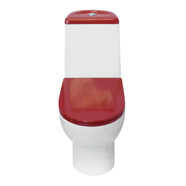 Унитаз компакт SANITA LUXE Best Color Red SL DM  белый  — купить унитаз в Кургане, цены в интернет-магазине «АкваТехника»