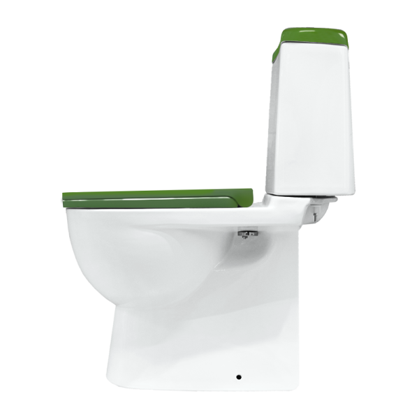 Унитаз компакт SANITA LUXE Best Color Green SL DM  белый  — купить унитаз в Кургане, цены в интернет-магазине «АкваТехника»