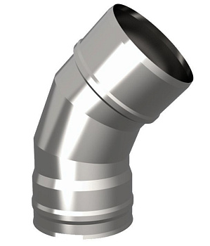 Отвод УМК 135° 150мм 0,5мм нержавеющая сталь  