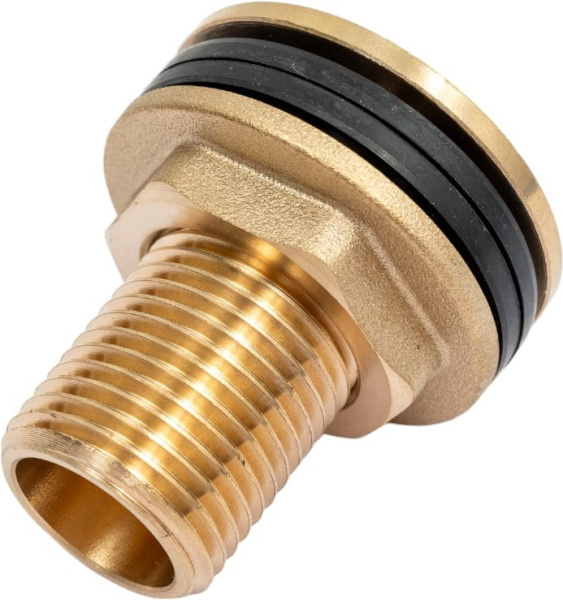 Штуцер сливной для баков 1/2" лат