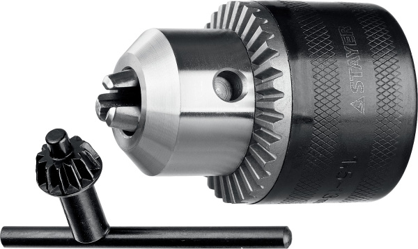 Патрон ударный STAYER "PROFESSIONAL" ключевой для дрели, 13 мм, с ключом в комплекте, посадочная рез