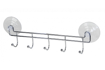 Вешалка с 5-ю  крючками на 2 присосках FORA 25049