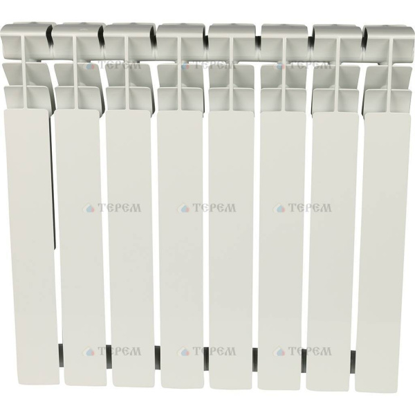 Радиатор Алюминиевый ROMMER  Plus 8 секций, 500мм/96мм, 145Вт, белый — купить в Кургане, цены в интернет-магазине «АкваТехника»