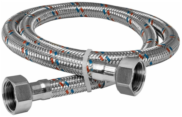 Подводка гибкая для воды SLAVA 1/2 250 см вн/нар сталь