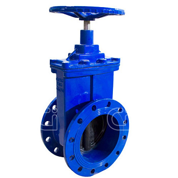 Задвижка чугун. CI 30Ч39Р Ду 100 Ру16 с обрезиненным клином