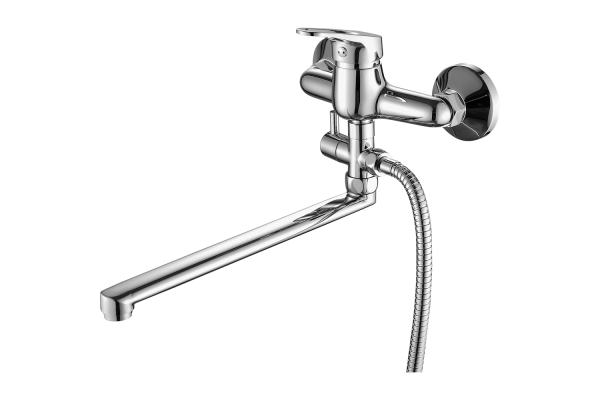 Смеситель для ванны FASHUN А2113   однорычажн. хром,длинный излив,D=35мм