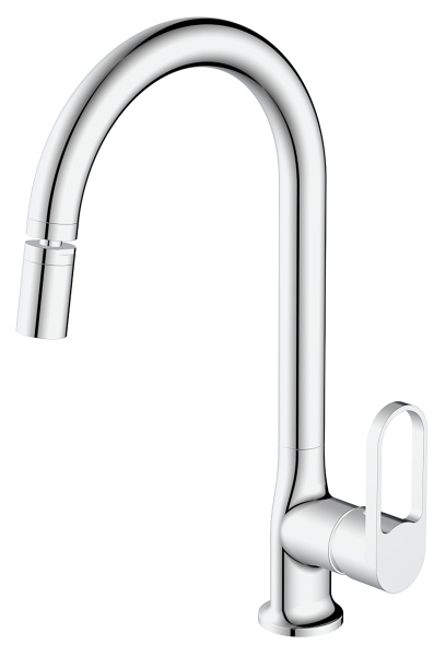 Смеситель для кухни VODA Harbor HR519AR   однорычажн.с аэратором на шарнире 