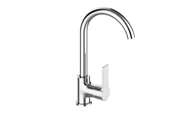 Смеситель для кухни GROSS AQUA Dyno 3242285С-В02  высокий однорычажн. хром