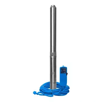 Насос погружной центробежный  AQUARIO ASP1E-100-75 (встр.конд.,каб.1.5м.)  50л/м, 100м, 