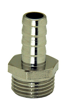 Штуцер для шлангов 1/2М  (12) ник