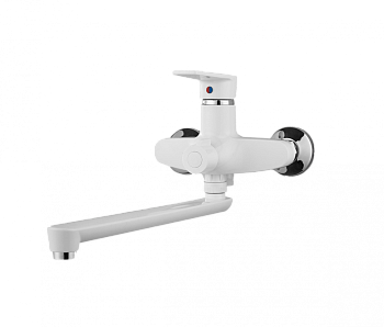 Смеситель для ванны РМС  PL6-006E  однорычажн. белый