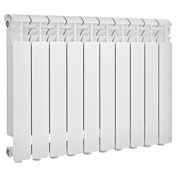 Радиатор Алюминиевый GLOBAL ISEO 10 секций, 350мм/80мм, 134Вт, белый — купить в Кургане, цены в интернет-магазине «АкваТехника»
