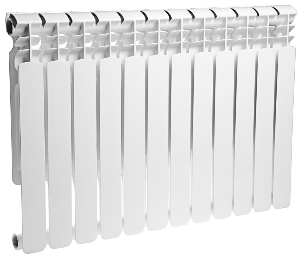Радиатор Биметаллический AQUAPROM  12 секций, 500мм/80мм, 130Вт, белый