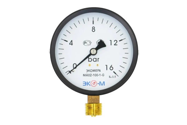 Манометр ЭКОМЕРА МД-02-100мм 0..1МПа G1/2 ЭКОНОМ
