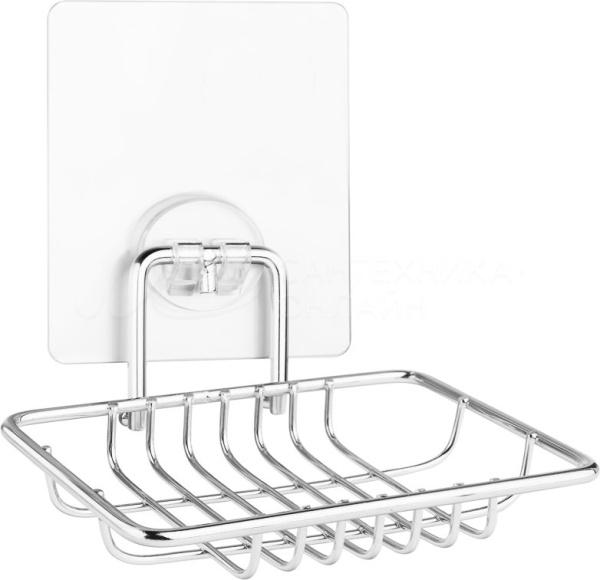 Мыльница-решетка для ванной Kleber Lite KLE-LT034 настенная на силиконовом креплении