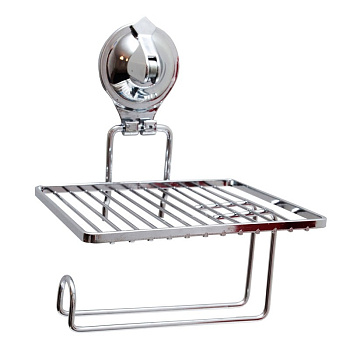 Держатель для туалетной бумаги с полкой Delphinium UI-3003 на присоске А18-587