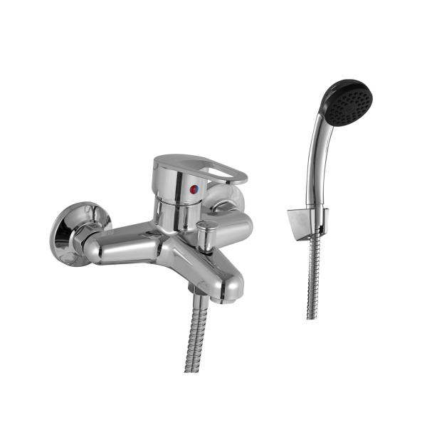 Смеситель для ванны FASHUN PL3206   хром, латунь,D= 35мм короткий излив