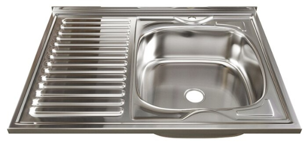 Мойка накладная MIXLINE  1 1/2"  правый выпуск  600*800*160(0,4) 