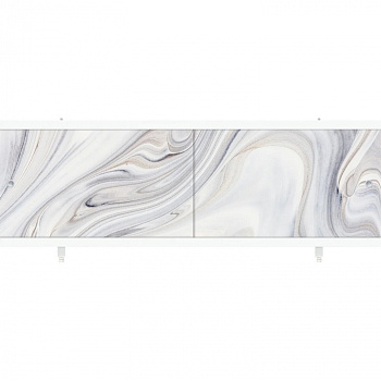 Экран для ванны КВАРТ УНИВЕРСАЛ 1700мм опал, раздвижной фасад