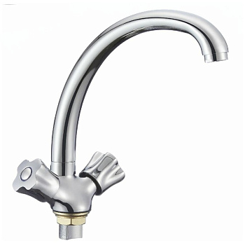 Смеситель для кухни РМС  SL116-273F  врезной, двухвентильный, хром