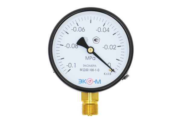 Манометр ЭКОМЕРА МД-02-100мм 0..1МПа G1/2 