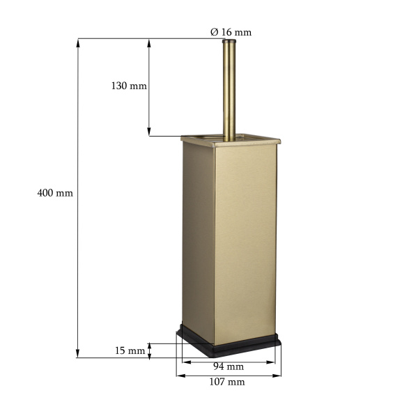 Ерш Diadonna напольный металл.колба Бронза D63-19002Q — купить сантехнику в Кургане, цены в интернет-магазине «АкваТехника»