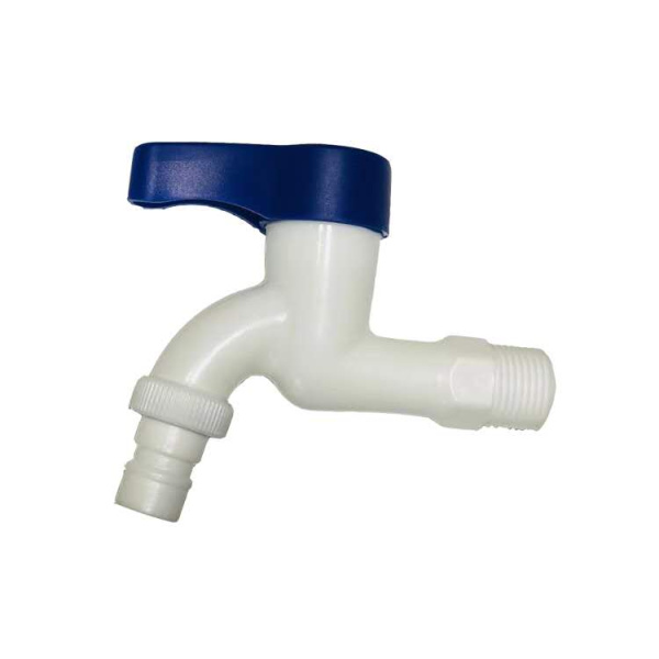 Кран водоразборный 3/4, из высокопрочного пластика - БЕЛЫЙ PL3KR-3/4