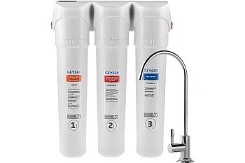 Фильтр ГЕЙЗЕР  Смарт 3 ступени для жесткой воды с защитой от бактерий и вирусов Макс Био