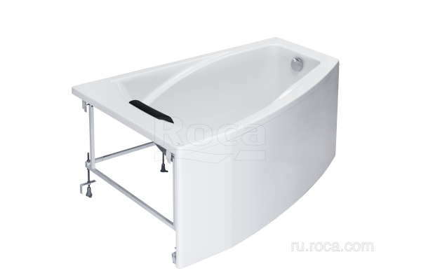 Ванна акриловая ROCA HALL Angular 150*100 левая, бок. панель, комп. монтажный   ZRU93002864 — купить ванну в Кургане, цены в интернет-магазине «АкваТехника»