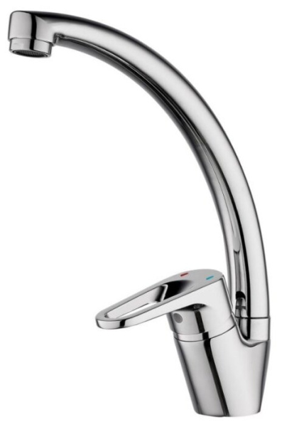 Смеситель для кухни GROSS AQUA Delta 3205268С-А02,  врезной, однорычажн. хром