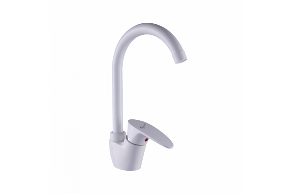 Смеситель для кухни FASHUN  PL4105-8   хром,D=35мм,белый 