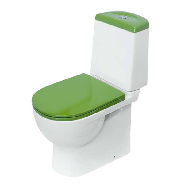 Унитаз компакт SANITA LUXE Best Color Green SL DM  белый 