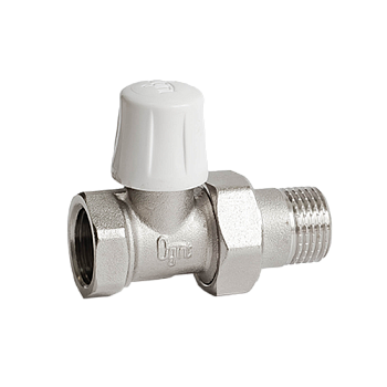 Клапан регулируемый запорный OGINT  1/2", вн/нар, прямой с герметичной прокладкой 022-4823