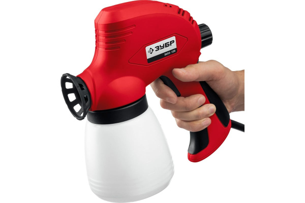 Краскопульт электрический, ЗУБР ЗКПЭ-120, краскоперенос 300 мл/мин., вязкость 60 DIN, 0,8л, 120Вт — купить в Кургане, цены в интернет-магазине «АкваТехника»