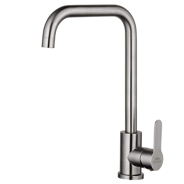 Смеситель для кухни FASHUN  А54201N   однорычажный,сатин,D=35мм,высокий 