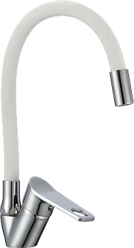 Смеситель для кухни РМС SL137W-016F врезной, однорыч., хром, выс. излив